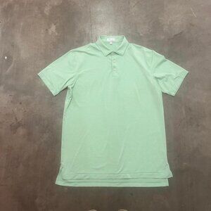 Peter millar summer comfort green striped men's polo golf outdoors